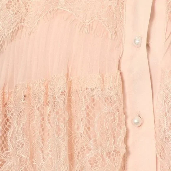 Peach Ruffle Dress - Picture 3 of 3